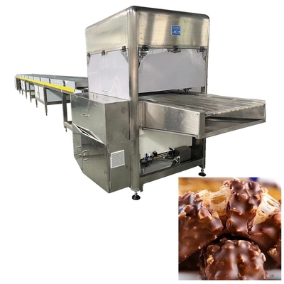 Automatic Chocolate Enrobing Machine With Precision Coating For Chocolate Biscuit And Wafer Products