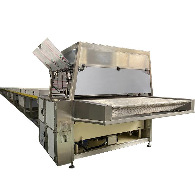 Automatic Chocolate Enrobing Machine With Precision Coating For Chocolate Biscuit And Wafer Products