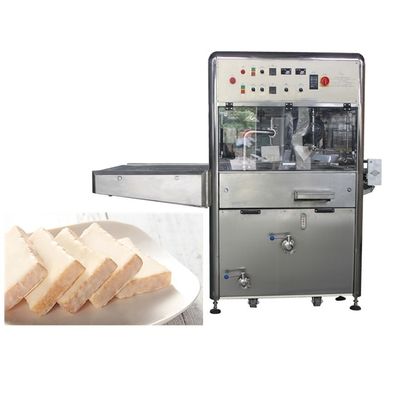 खरीदें स्टेनलेस स्टील 100 किलो चॉकलेट Enrobing मशीन ऑनलाइन निर्माण