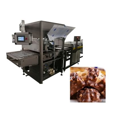 खरीदें 3 तापमान क्षेत्र शुद्ध चॉकलेट कवरिंग मशीन 2.5m/min online manufacture