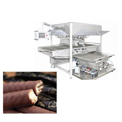 300 किलोग्राम/घंटा पीएलसी छोटी चॉकलेट कोटिंग मशीन